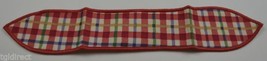 Longaberger Cherry Red Plaid Small Handle Tie Collectible Accessory Home Decor - $8.79