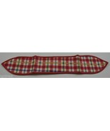 Longaberger Cherry Red Plaid Small Handle Tie Collectible Accessory Home... - £7.01 GBP