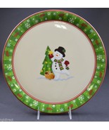 Longaberger Pottery Bluster The Snowman Pattern 2004 Round Platter Home ... - £33.23 GBP
