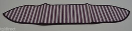 Longaberger Purple Ticking Handle Tie Collectible Accessory Fabric Home Decor - $10.69