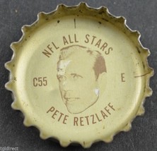 Vintage Sprite NFL All Stars Bottle Cap Philadelphia Eagles Pete Retzlaff Soda - £5.49 GBP