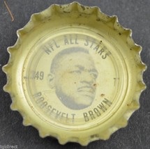 Coca Cola NFL All Stars King Size Bottle Cap Roosevelt Brown New York Giants - $6.89