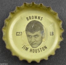 Football Coca Cola NFL Bottle Cap Cleveland Browns Jim Houston Coke Collectible - £5.47 GBP
