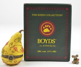 Boyds Bears Treasure Box Aubrey&#39;s Gourd Oakley McNibble Enesco Fall Autumn N - £13.95 GBP