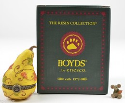 Boyds Bears Treasure Box Aubrey&#39;s Gourd Oakley McNibble Enesco Fall Autumn N - £14.00 GBP