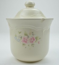 Pfaltzgraff China Tea Rose Pattern Lidded Coffee Canister 6.5&quot; Tall Container - £15.14 GBP