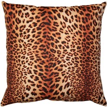 Kitsui Leopard Throw Pillow 20x20, with Polyfill Insert - £31.59 GBP