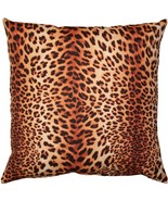 Kitsui Leopard Throw Pillow 20x20, with Polyfill Insert - £31.93 GBP