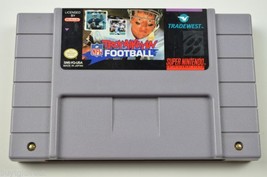 Super Nintendo SNES Game Troy Aikman Football Tradwest Sports 1994 Vintage Retro - £6.26 GBP