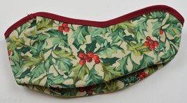 Longaberger Gumdrop Basket Liner Holly Collectible Accessory Cloth Fabric Accent - $7.84