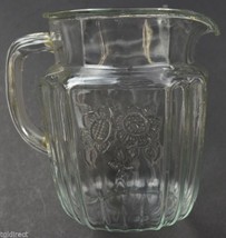 Vintage Anchor Hocking Glass Mayfair Clear Pattern Pitcher Collectible Crystal - £40.54 GBP