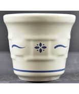 Longaberger Pottery Woven Traditions Classic Blue Votive Candle Holder R... - £9.33 GBP