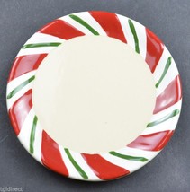 Longaberger Pottery Peppermint Twist Pattern Drink Coasters Set Of 4 Collectible - £19.32 GBP