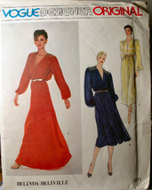 An item in the Crafts category: Vogue 2311 Wrap Dress sz 12 ONLY by Belinda Bellville