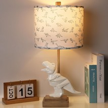 Kids Dinosaur Table Lamp For Boys Girls Bedroom 23&quot; Bedside Lamp For Children Gi - £66.33 GBP