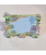 Decorative Frogs Chrome Metal Recipe Card Holder Display Stand - $363.73 MXN