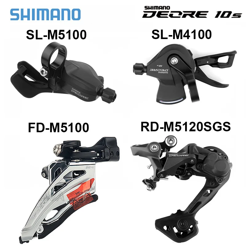 Shimano Deore 2x10 Speed Groupset M4100 M5100 Shifter M5120 M4120 Rear Derailleu - £143.79 GBP