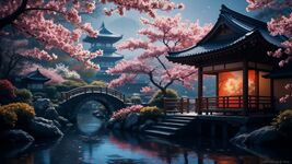 Amazing Japanese Landscape Digital Wallpaper - $0.94