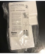 Fiberon 1-Pair White Flat Stair Bracket - £18.95 GBP
