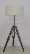 NAUTICALMART ANTIQUE DESIGNER&#39;S BRASS FINISH TRIPOD TABLE LAMP - £102.08 GBP