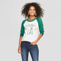 Freeze Brand ~ Women&#39;s Size XS ~ Green/White ~ &quot;Living My Best Life&quot; Cot... - £17.65 GBP