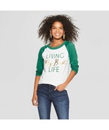 Freeze Brand ~ Women&#39;s Size XS ~ Green/White ~ &quot;Living My Best Life&quot; Cot... - £17.67 GBP