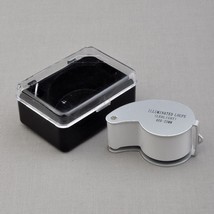 40x25mm Glass Magnifying Magnifier Jeweler Eye Jewelry Loupe Loop w/ LED... - $7.88