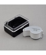 40x25mm Glass Magnifying Magnifier Jeweler Eye Jewelry Loupe Loop w/ LED... - £6.39 GBP