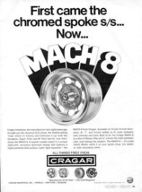 Vintage CRAGAR MACH 8 Mag Vari-Fit Wheel Rims 1973 Advertisement +FREE Ad! - £9.40 GBP