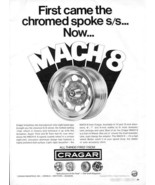 Vintage CRAGAR MACH 8 Mag Vari-Fit Wheel Rims 1973 Advertisement +FREE Ad! - $16.20 CAD