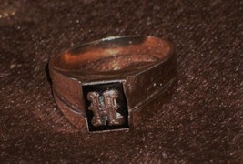 Collectors  10K GOLD Ring letter H _ Black Alaskan Diamond _ Mens or Lad... - £235.81 GBP
