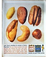 PLANTERS PEANUTS - Mixed Nuts - Cocktail Peanuts -1961 Vintage Print Ad - $13.06