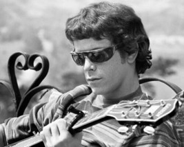Velvet Underground singer Lou Reed in shades holding guitar 8x10 inch photo - £7.62 GBP