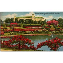 Vintage Linen Postcard, Hershey Rose Gardens Hotel Hershey Pennsylvania, Curteic - £9.17 GBP