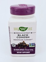 Natures Way Black Cohosh Extract 40mg 120 Capsules Menopause Support BB7/27 - $18.33