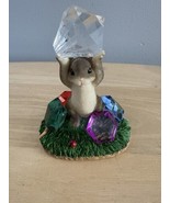 Charming Tails Mouse You&#39;re a Real Gem Realistic Fitz and Floyd 98/248 - $15.72