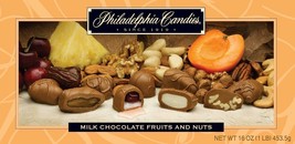 Philadelphia Candies Assorted Milk Chocolate Glace Fruits and Nuts, 1 Pound Gift - £18.75 GBP