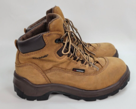 Red Wing Womens King Toe Brown Leather Safety Steel Toe Work Boots 2327 6.5 D - £38.88 GBP