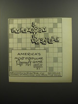 1953 Selchow &amp; Righter Scrabble Board Game Ad - Everybody Loves Scrabble - £14.78 GBP