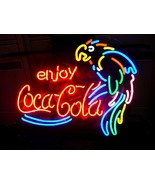 Coca Cola Coke Parrot Beer Bar Neon Store Sign 22&quot; x 18&quot; - £546.50 GBP