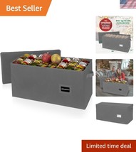 Durable Non-Woven Christmas Ornament Storage with Lift-Off Lid - 128 Com... - $45.00