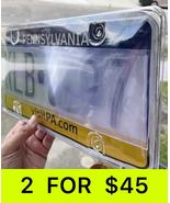 2 PACK CLEAR ANTI PHOTO RED LIGHT SPEED CAMERA BLOCKER PLATE COVER WITH ... - $45.00