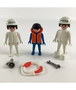 Playmobil Ocean Rescue Action Figures Police Officer Emergency Crew Vint... - $22.72