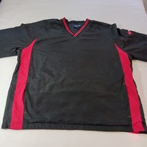 Sport Tek JST62 NEWLY WEDS FOODS Men XL Black Windbreaker Pullover V-Neck Jacket image 8