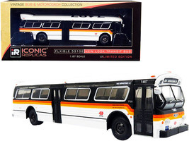 Flxible 53102 Transit Bus #460 Downtown LA RTD Los Angeles California White Blac - £42.91 GBP