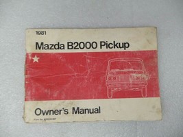 MAZDA B2000     1981 Owners Manual 17103 - £11.07 GBP