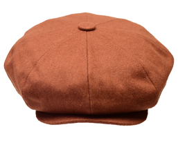 Mens Fashion Classic Flannel Wool Apple Cap Hat by Bruno Capelo ME908 Brandy - £36.04 GBP