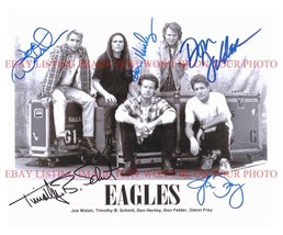 THE EAGLES JOE WALSH DON FELDER HENLEY FREY SCHMIT AUTOGRAPHED 8x10 RP P... - £15.97 GBP