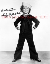 Shirley Temple Good Ship Lollipop Sailor Uniform Autographed 8x10 Rp Photo Cute - £15.17 GBP