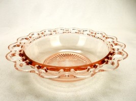 Anchor Hocking Serving Bowl, Old Colony Open Lace, Vintage Pink Depressi... - $29.35